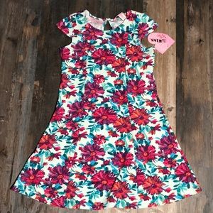 NWT Girls floral print dress